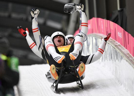 2018 Winter Olympics. Luge. Team relay