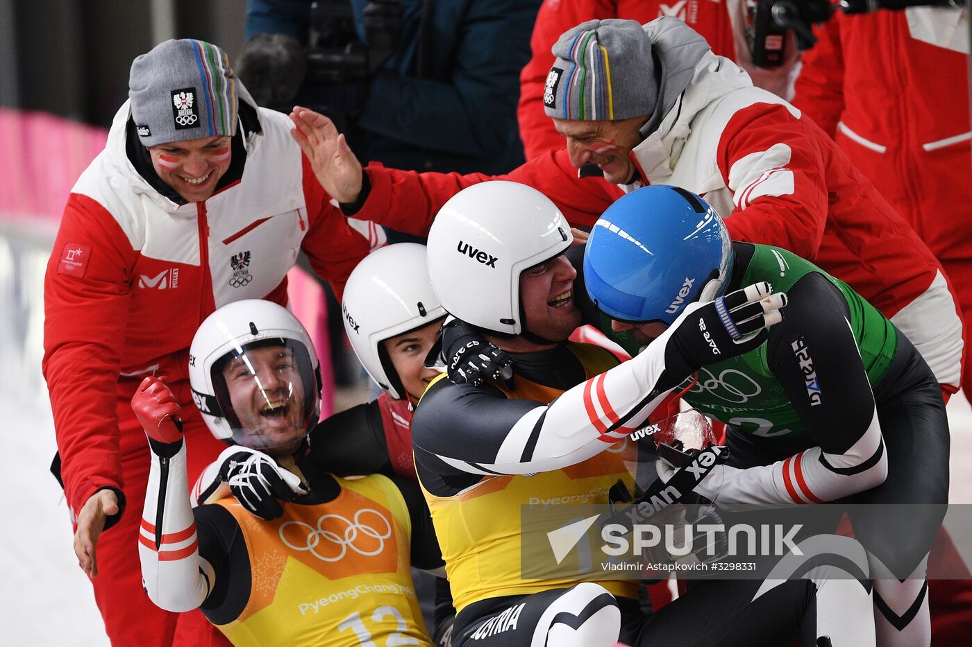 2018 Winter Olympics. Luge. Team relay
