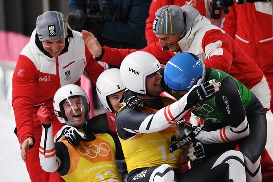 2018 Winter Olympics. Luge. Team relay
