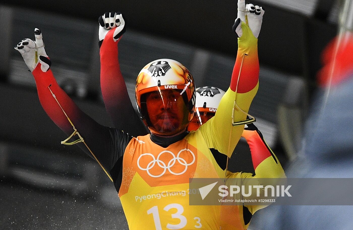 2018 Winter Olympics. Luge. Team relay