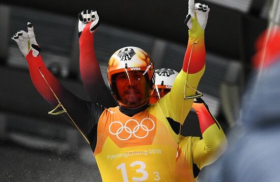 2018 Winter Olympics. Luge. Team relay