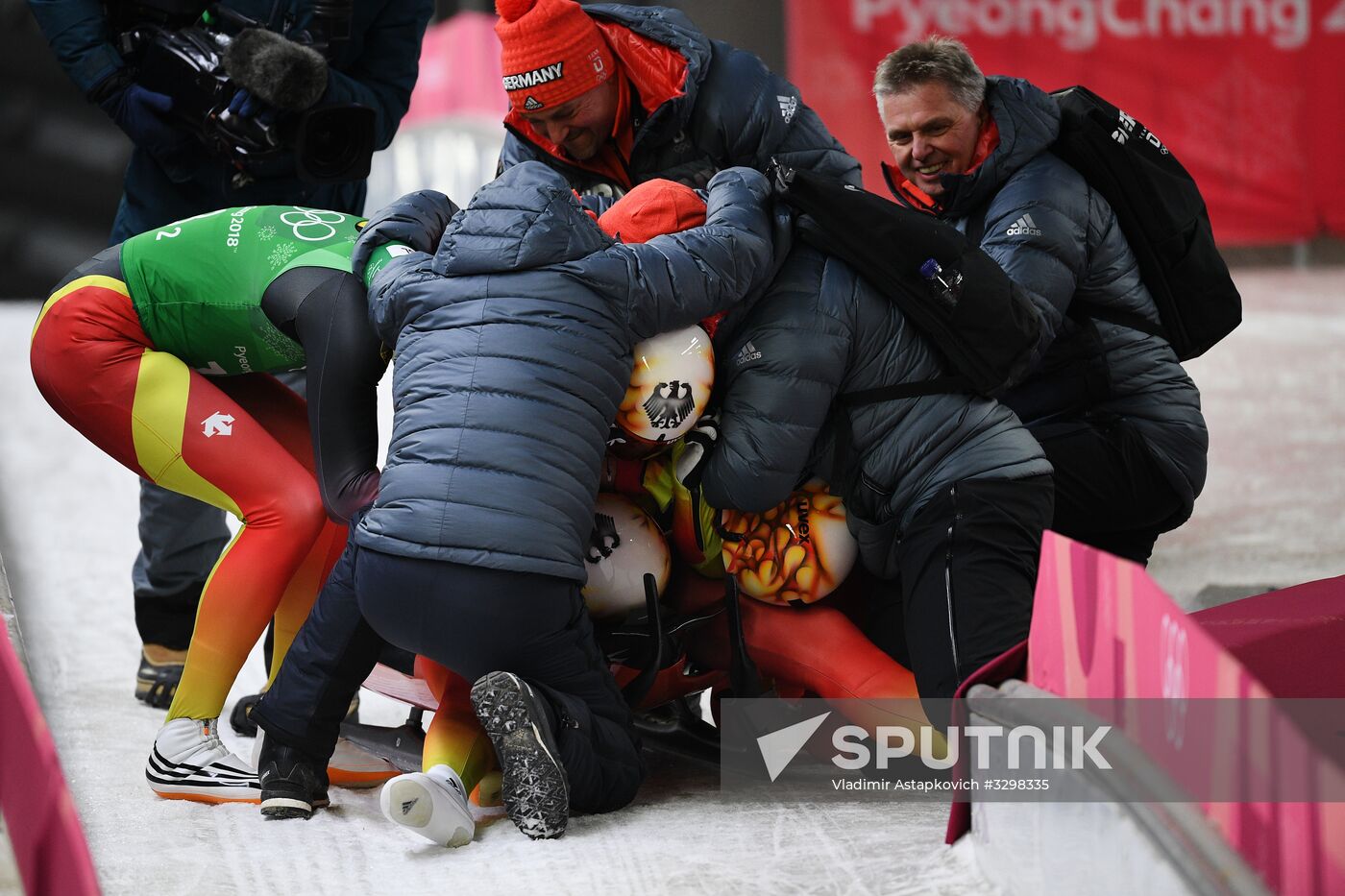 2018 Winter Olympics. Luge. Team relay