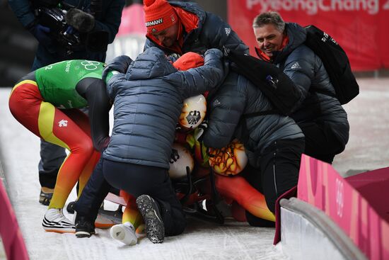 2018 Winter Olympics. Luge. Team relay
