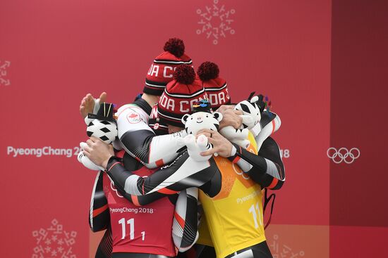 2018 Winter Olympics. Luge. Team relay