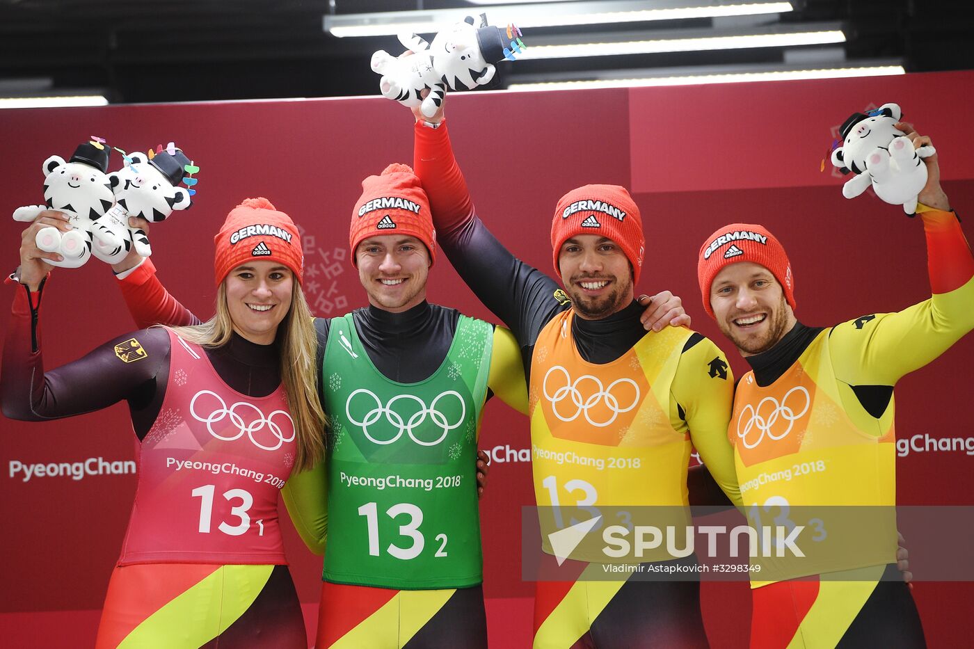 2018 Winter Olympics. Luge. Team relay