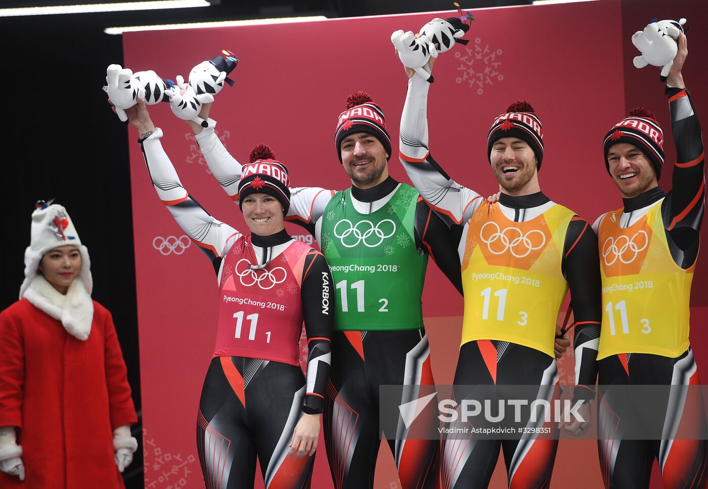 2018 Winter Olympics. Luge. Team relay