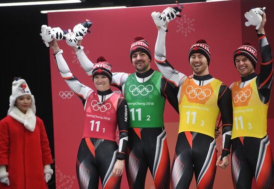 2018 Winter Olympics. Luge. Team relay