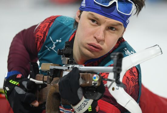 2018 Winter Olympics. Biathlon. Men. Individual race