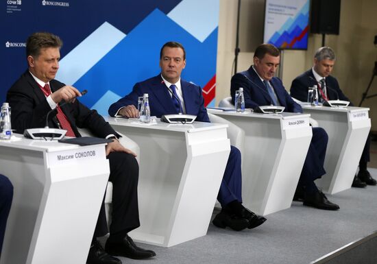 Russian Prime Minister Dmitry Medvedev attends Sochi 2018 Russian Investment Forum