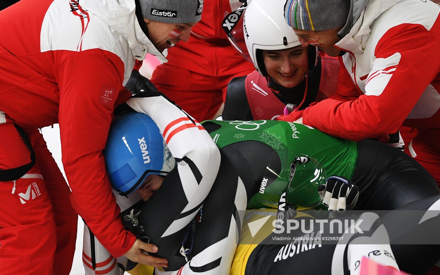 2018 Winter Olympics. Luge. Team relay