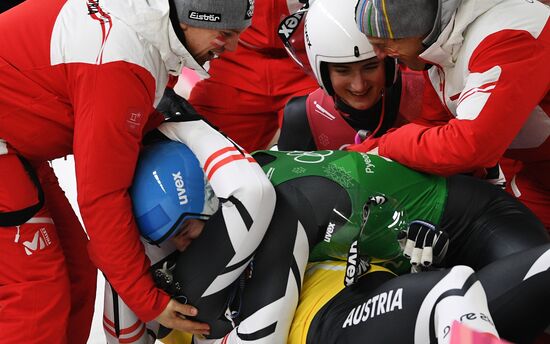 2018 Winter Olympics. Luge. Team relay