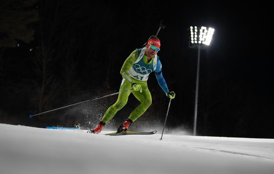 2018 Winter Olympics. Biathlon. Men. Individual race