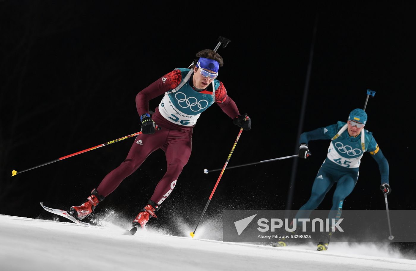 2018 Winter Olympics. Biathlon. Men. Individual race