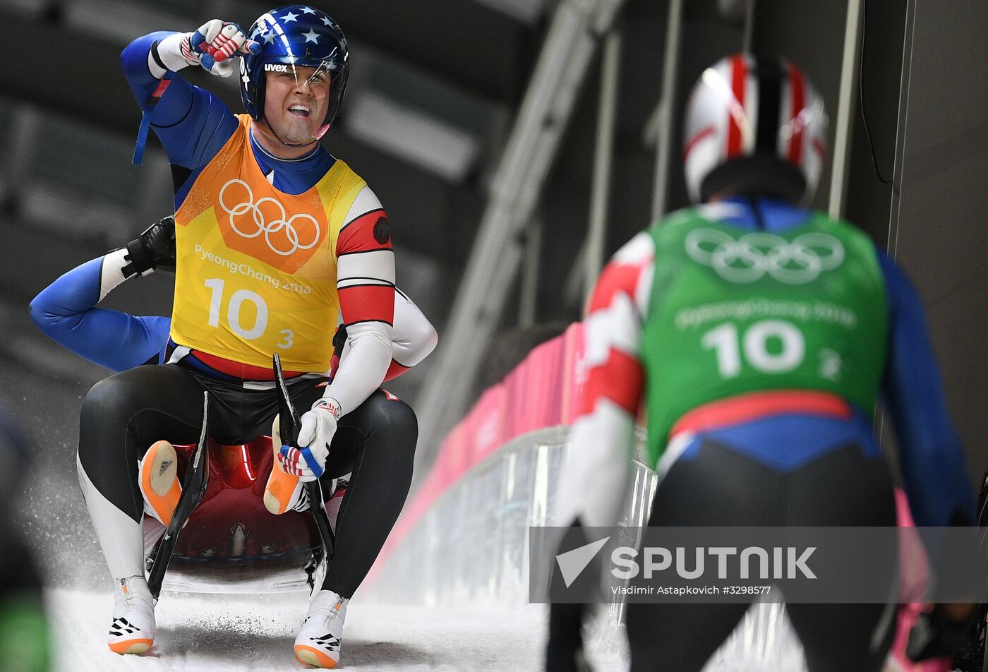 2018 Winter Olympics. Luge. Team relay