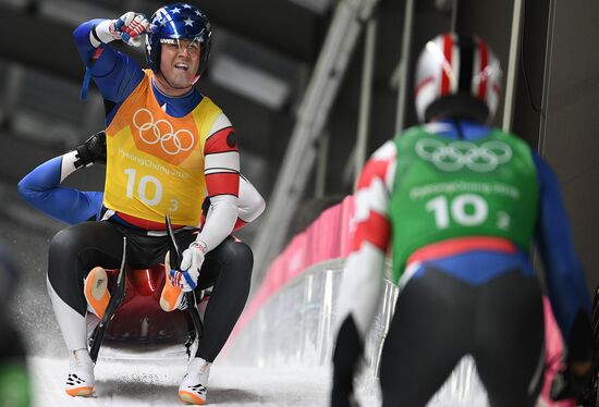 2018 Winter Olympics. Luge. Team relay