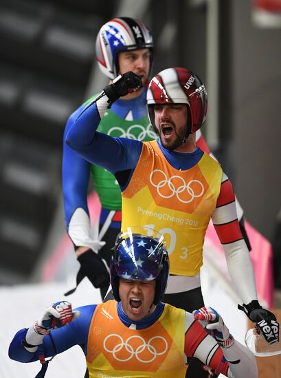 2018 Winter Olympics. Luge. Team relay