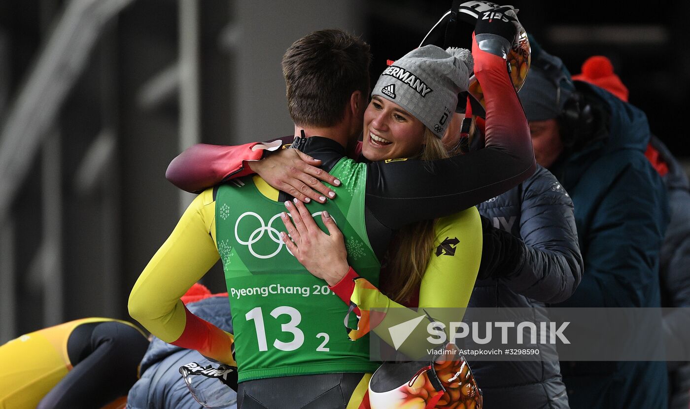 2018 Winter Olympics. Luge. Team relay