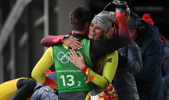 2018 Winter Olympics. Luge. Team relay