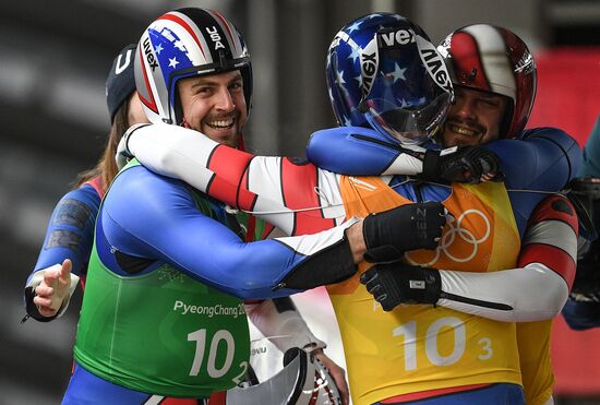 2018 Winter Olympics. Luge. Team relay