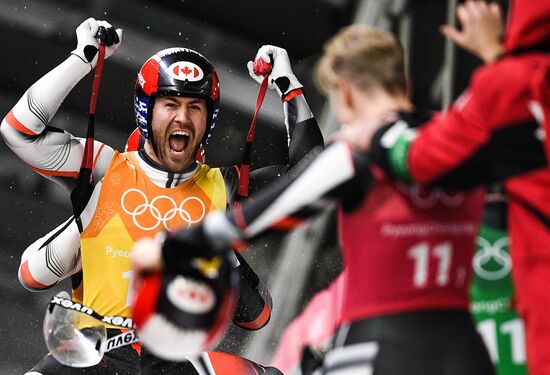 2018 Winter Olympics. Luge. Team relay