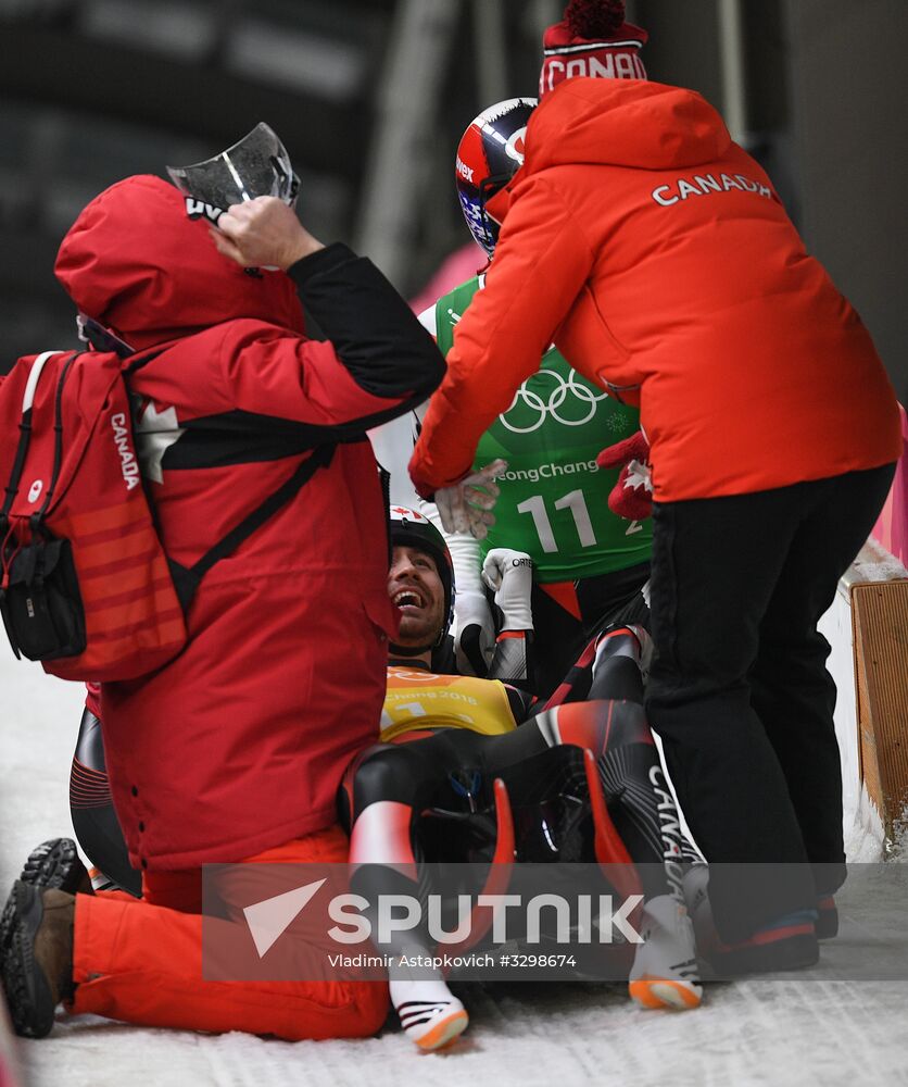 2018 Winter Olympics. Luge. Team relay