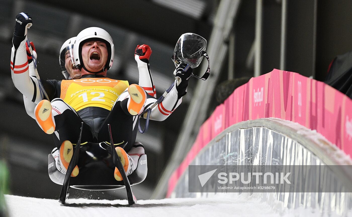 2018 Winter Olympics. Luge. Team relay