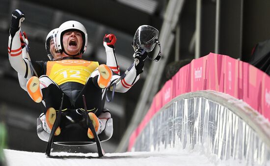 2018 Winter Olympics. Luge. Team relay