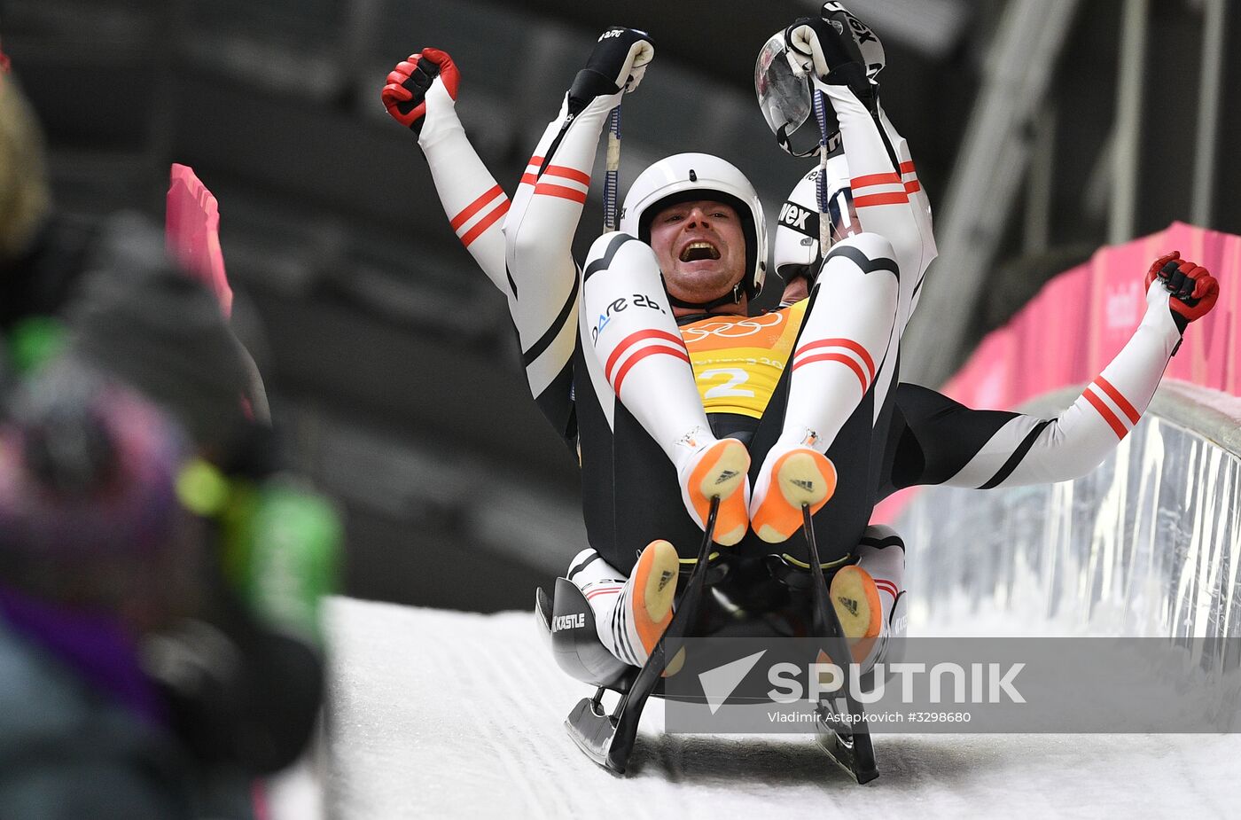 2018 Winter Olympics. Luge. Team relay