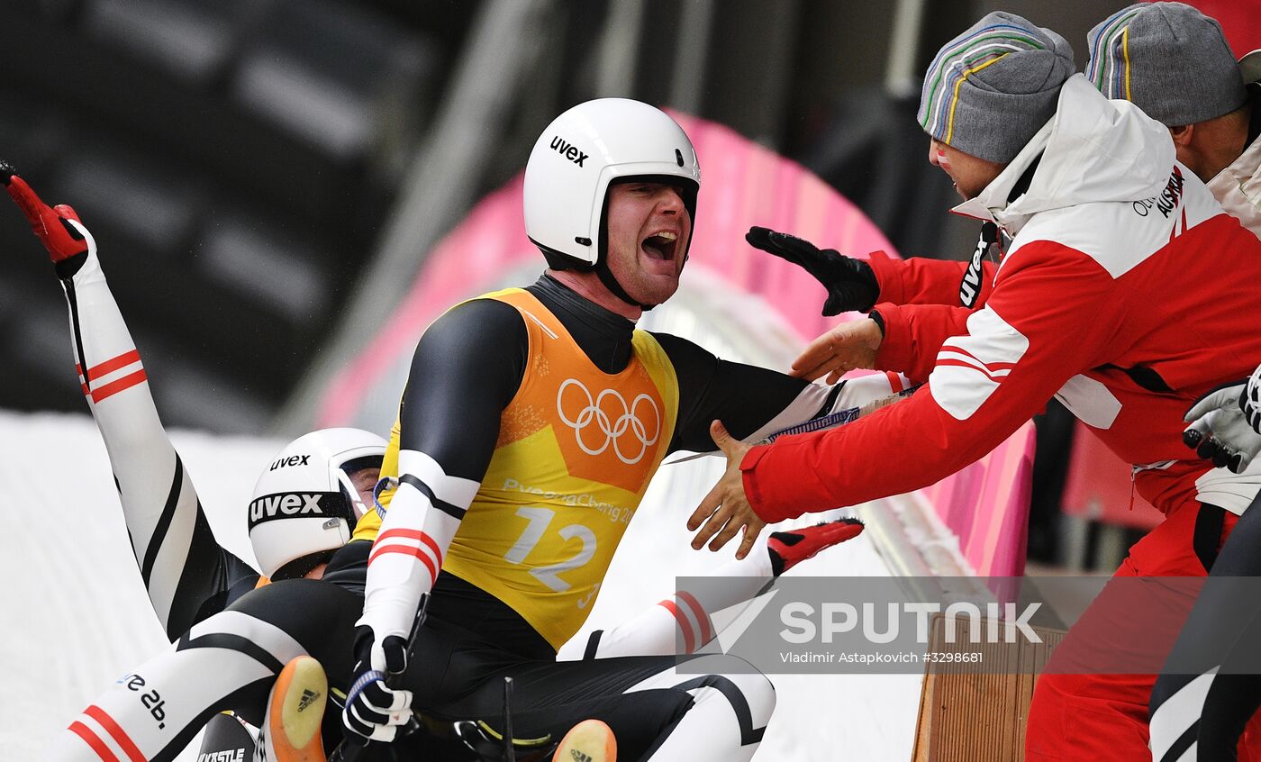 2018 Winter Olympics. Luge. Team relay