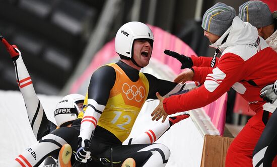 2018 Winter Olympics. Luge. Team relay