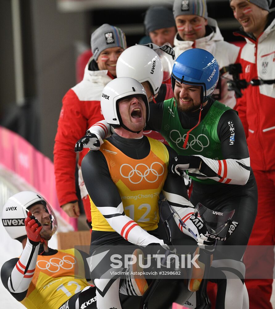 2018 Winter Olympics. Luge. Team relay