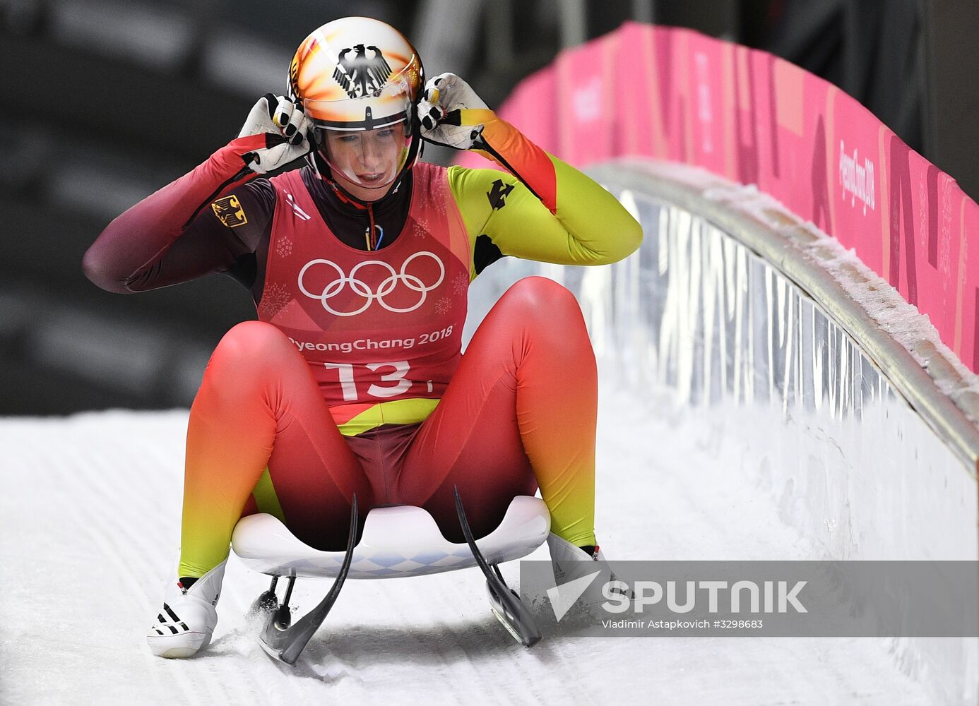 2018 Winter Olympics. Luge. Team relay