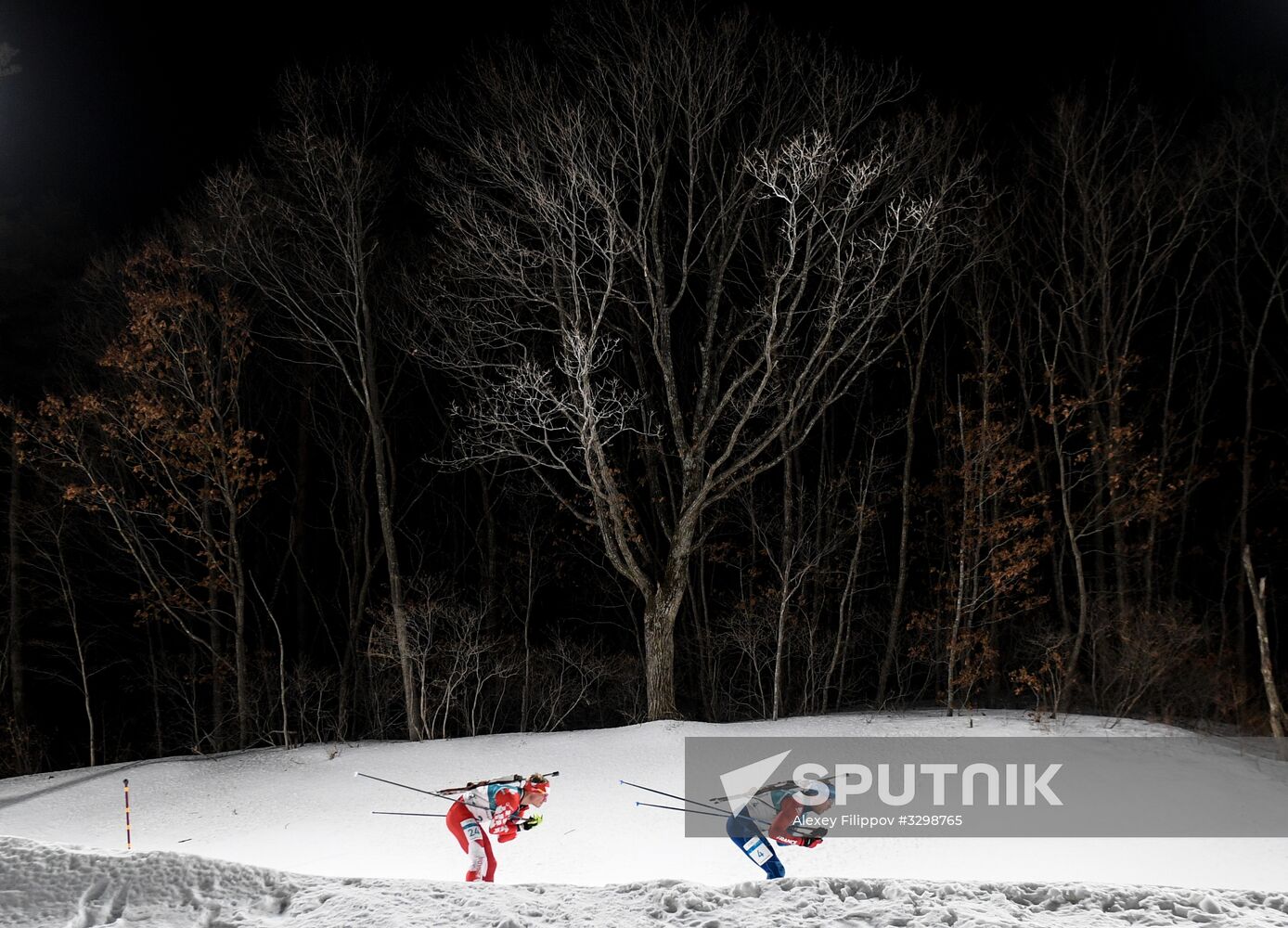 2018 Winter Olympics. Biathlon. Men. Individual race