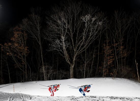 2018 Winter Olympics. Biathlon. Men. Individual race