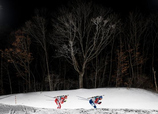 2018 Winter Olympics. Biathlon. Men. Individual race