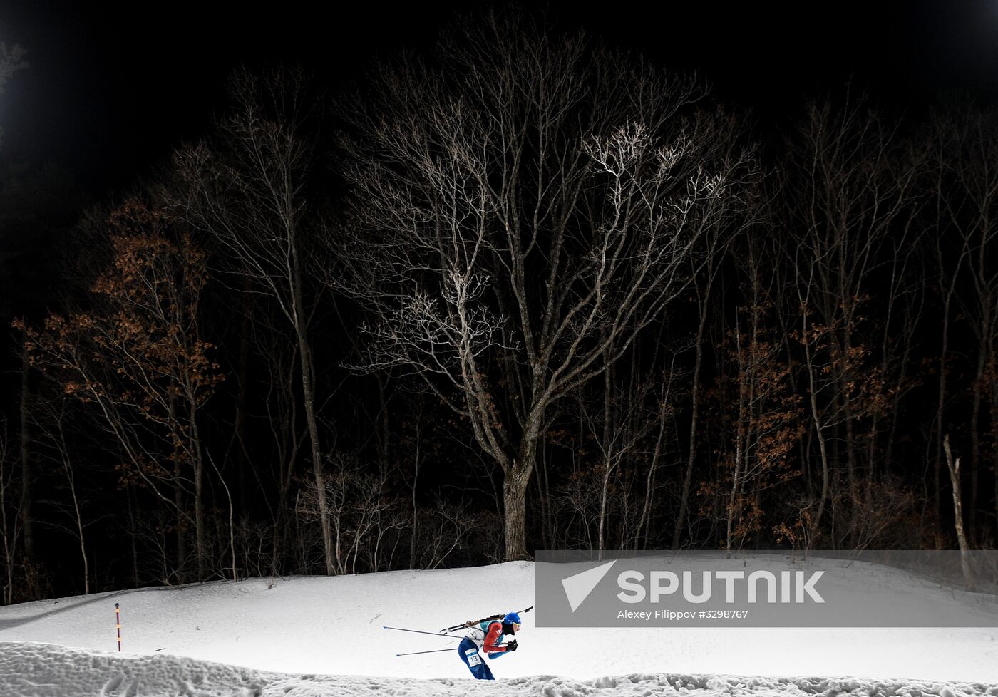 2018 Winter Olympics. Biathlon. Men. Individual race