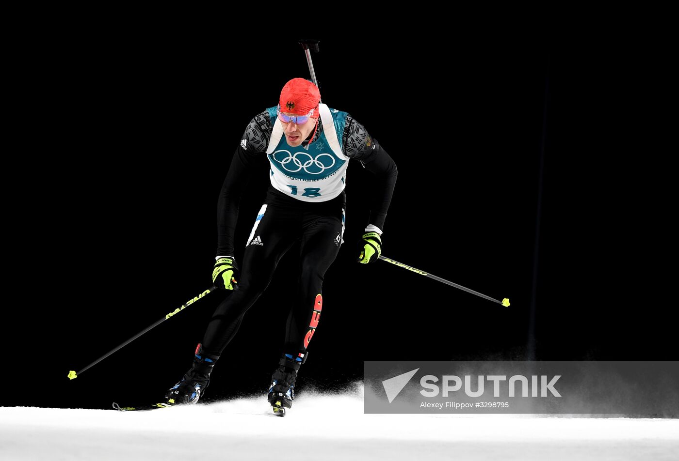 2018 Winter Olympics. Biathlon. Men. Individual race