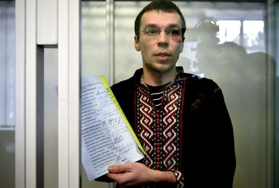 Court hears journalist Vasily Muravitsky's case in Zhitomir