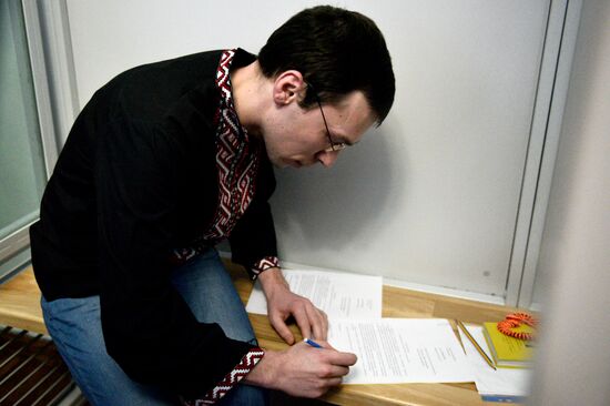 Court hears journalist Vasily Muravitsky's case in Zhitomir