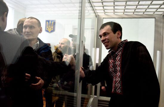 Court hears journalist Vasily Muravitsky's case in Zhitomir