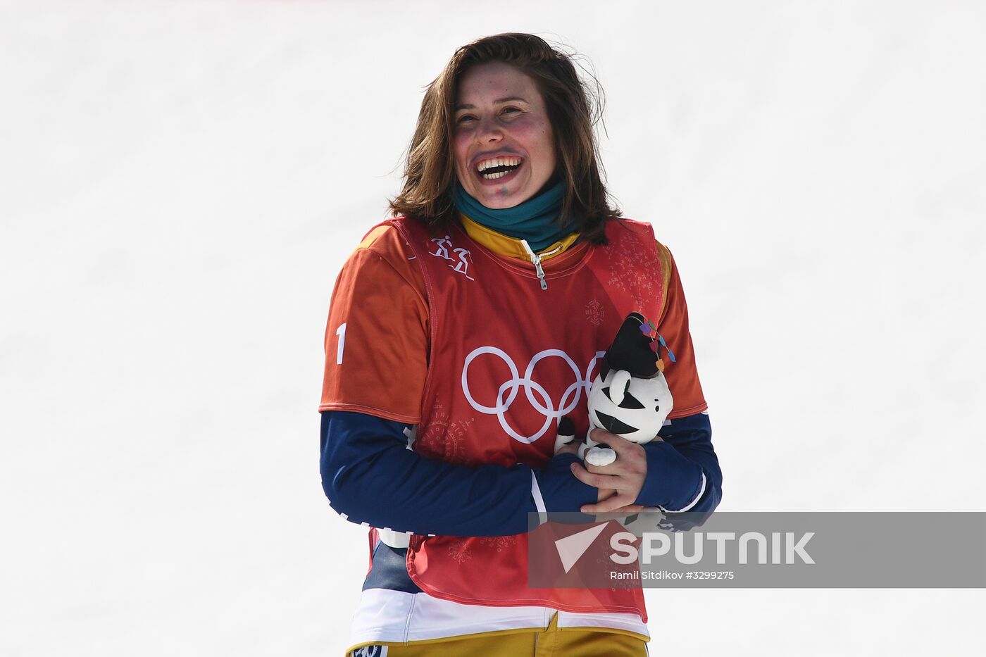 2018 Winter Olympics. Snowboarding. Women. Snowboard cross