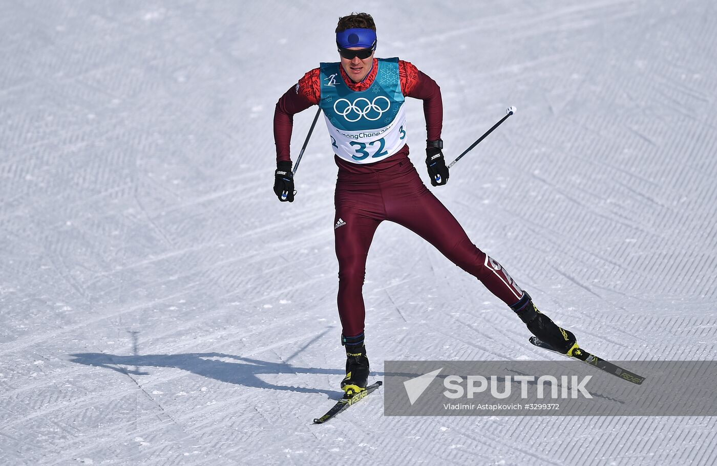 2018 Winter Olympics. Cross-country skiing. Men. 15 km. Freestyle