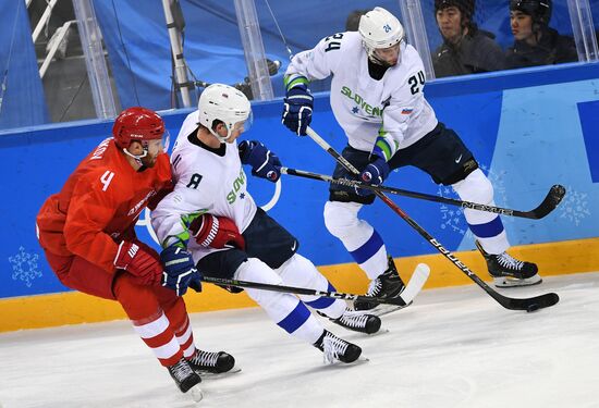 2018 Winter Olympics. Ice hockey. Men. Russia vs. Slovenia