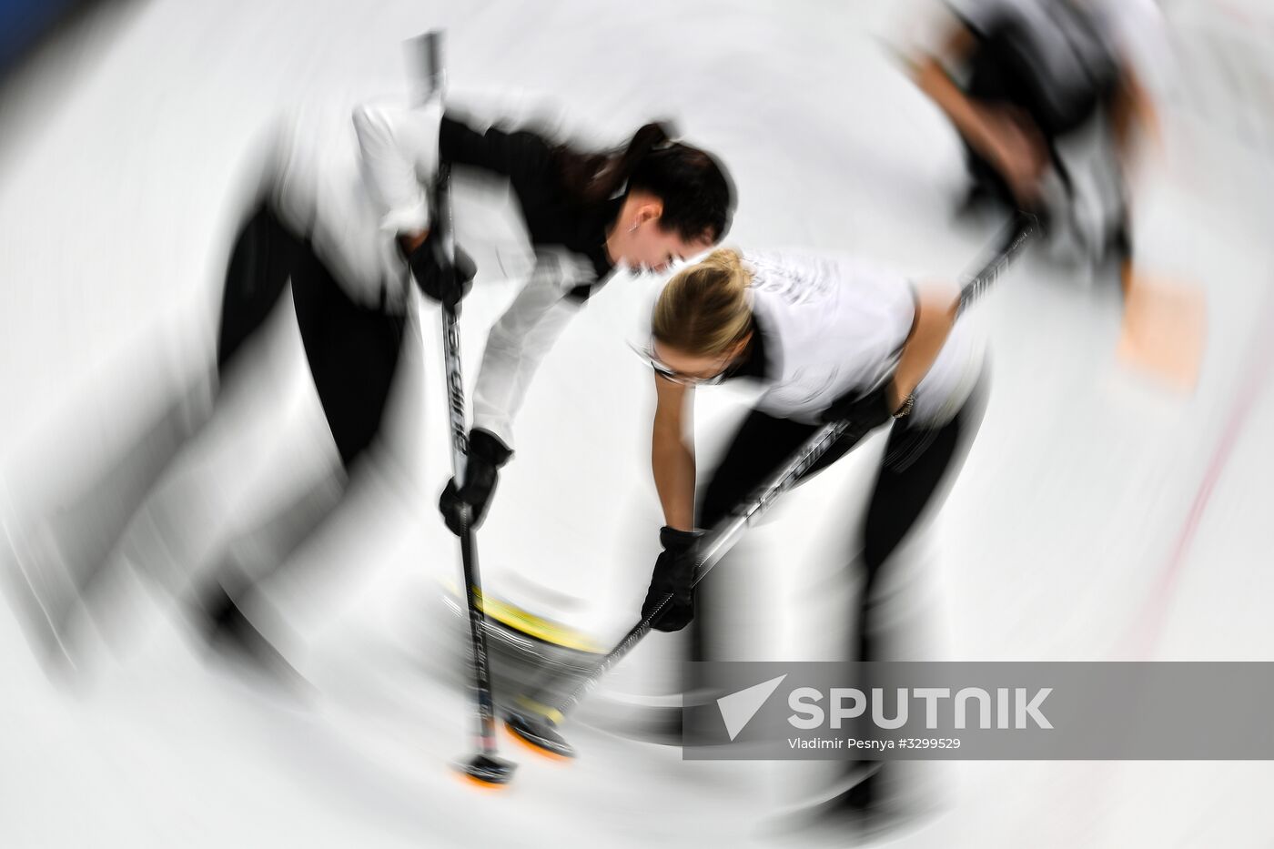 2018 Winter Olympics. Curling. Women. Sweden vs Russia