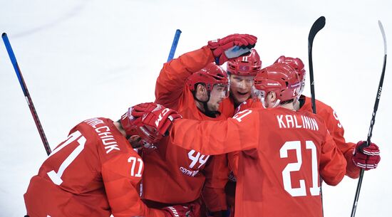 2018 Winter Olympics. Ice hockey. Men. Russia vs. Slovenia