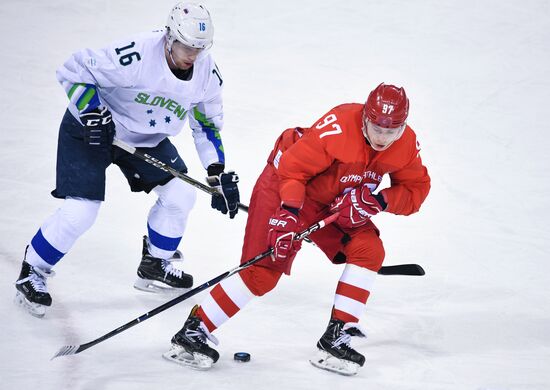 2018 Winter Olympics. Ice hockey. Men. Russia vs. Slovenia