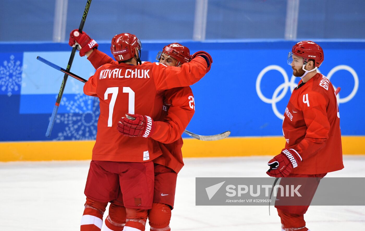 2018 Winter Olympics. Ice hockey. Men. Russia vs. Slovenia