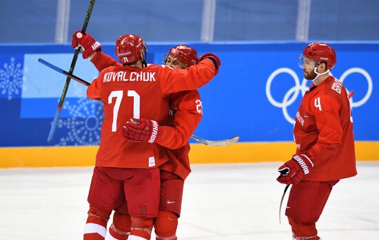 2018 Winter Olympics. Ice hockey. Men. Russia vs. Slovenia