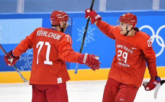 2018 Winter Olympics. Ice hockey. Men. Russia vs. Slovenia