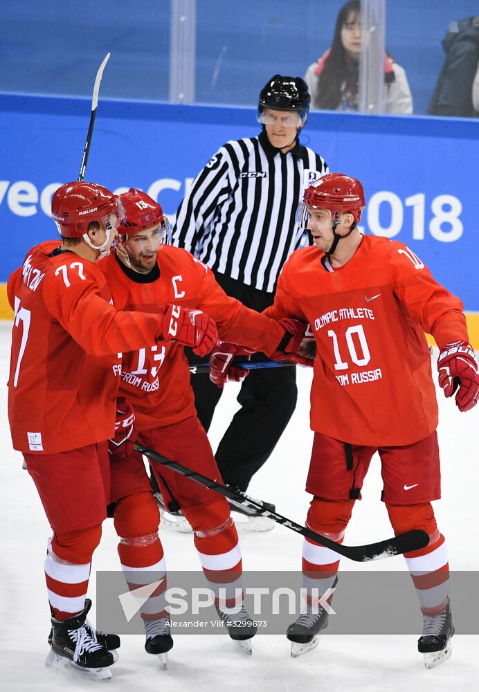 2018 Winter Olympics. Ice hockey. Men. Russia vs. Slovenia